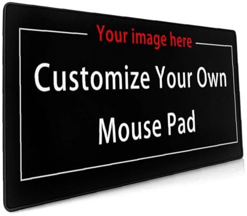 Personalisiert Anpassen Großes Gaming-Mauspad (40 cm * 90 cm) Angepasst Computertastatur-Mausmatte Rutschfeste Mousepad-Gummibasis und genähte Kanten für Spieler, Büro, Arbeitszimmer Anpassbar Mauspad