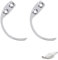 2 Stücke Magnetlöser für Warensicherung, Magnetischer Entferner für Diebstahlsicherung, Handheld Etikettenentferner, Detacher Hook Key für EAS Hard Tag, Sicherheitsetiketten Entferner für Kleidung