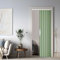 Rideau de porte magnétique occultant, séparateur de pièce pliable pour salle de bain, chambre à coucher, salon, design accordéon (vert)