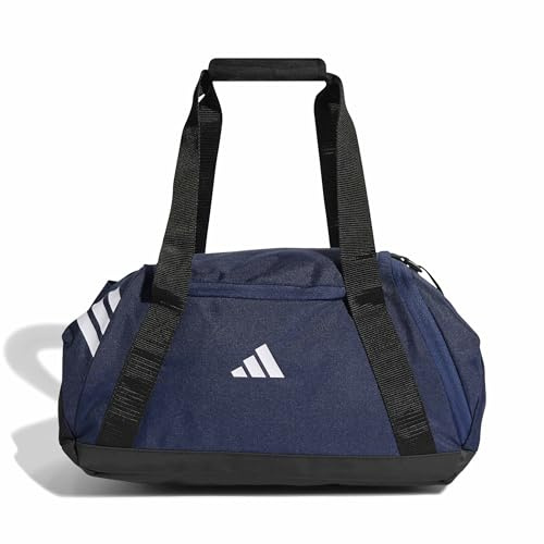 adidas Unisex Tiro Duffle Bag Small Duffel Bag, Team Navy Blue 2/White, One Size