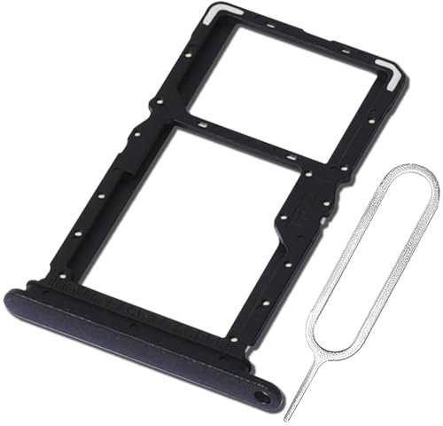 ExtKry SIM Kartenfach für Xiaomi Redmi Note 13 5G Dual SIM Tray,Schwarz | Originalqualität SIM Karte Rahmen Kartenhalter Card Tray Dual SIM Tray mit SIM Pin.