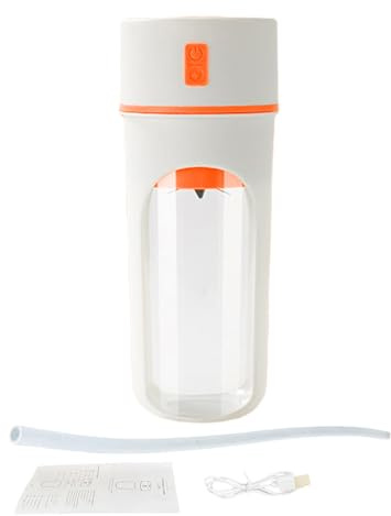 Mixeur Blender de Tasse,Shakers Portatifs - 480ml Rechargeable avec Paille Gourde Multifonction pour Boissons Fruitées, Randonnée, Voyage, Jus, Camping, Préparation de Repas à la