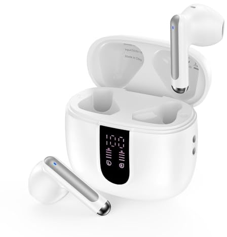 Bluetooth Headphones for iPhone 17e 17 Pro Max Air 16e 16 Pro Max 16 Plus | 15 Plus, Wireless Earbuds Bluetooth Ear Buds Headset in Ear Earphones for Samsung Galaxy S26 Ultra S25 S24 A17 A16 A36 A56