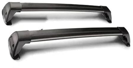 Relingträger Für Mercedes Für Benz C-Klasse W205 W204 2007-2020 Dachträger Spezielle Aluminiumlegierung Gurtschloss Shooting Rack 2 Stück Auto Gepäckträger(Schwarz)