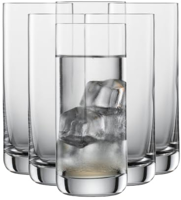 SCHOTT ZWIESEL Convention Longdrink Glass(Set of 6), Iced Beverage Glasses for Cocktails, Dishwasher-Safe Machine-Made Tritan Crystal Glasses, Made in Germany (12.5 Ounce)