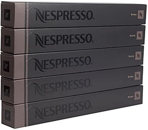Nespresso Roma Coffee 50 Capsules Pods 5 Sleeves Long Expiry