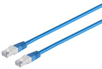 Kabelbude.eu Netzwerkkabel Patchkabel Ethernet LAN Kabel cat 6 S/FTP PIMF Halogenfrei blau 2m RJ45 Stecker