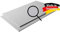 ASA/ABS Platte Kunststoff Platten | GENARBT | GRAU RAL 7040 | 1000x490mm | in Stärken 2mm | 4mm | TOP Qualität | genarbte Oberfläche (4mm, 100 x 49 cm)