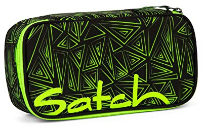 SATCH Green Bermuda Federmäppchen, 22 cm, 0.3 Liter, Triangles Fluro Green