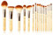 Jessup Pinselset Bambus Make Up Pinsel Sets Vegane Make-up-Pinsel Makeup Brushes Schminkpinsel Kosmetikpinsel Augenpinsel Lidschattenpinsel Puder Foundation Rouge Highlight Concealer 15 Stück T140