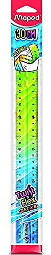 Maped 279315 - flexibles Lineal TWIST´n FLEX DECOR, 30 cm - Das Original! Mit neuem Farb-Verlauf - verschiedene Farb-Verläufe