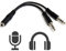REY Adaptador Unificador Jack Hembra 4 Pines a Doble Macho 3,5mm, UNE Auriculares y Micrófono