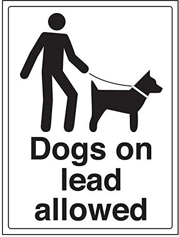 Vsafety Chien en laisse Autorisé Sign, portrait, (lot de 3), 300 mm x 400 mm, 3