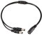 sourcing map 1 Female to 2 Male 5.5mm x 2.1mm DC Power Splitter Cable for CCTV Cameras
