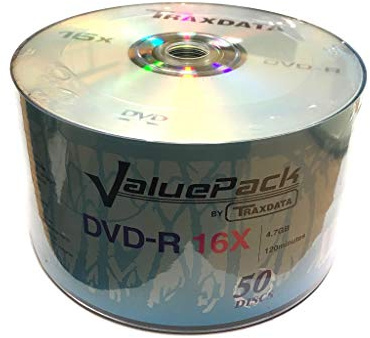Traxdata 50 Ritek ValuePack 16x DVD-R 4,7GB 120 Minuten (Schrumpffolie)