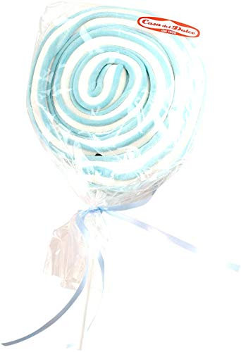 Lecca Roller Pop Azzurro 80gr Marshmallow Morbido. Confezione da 12pz x 80gr Casa del DOlce. Ideale per Feste di Compleanno e Caramellate.
