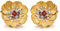 ✦ Geschenke für Frauen ✦Springlight Ohrringe Silber 925 Blühende Anemone Blume Ohrstecker Handmade: Ohrringe Schmuck Damen Jugendweihe Geschenke Mädchen.（Gold- Silver-Red）