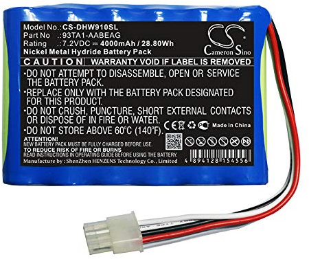 TCTK Akku 4000mAh Kompatibel mit [Endress+Hauser] Prosonic Flow 91W, Prosonic Flow 92F, 93C, 93P, 93T, 93W Ersetzt 93TA1-AABEAG