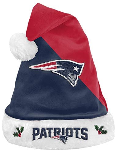 Forever Collectibles Foco NFL New England Patriots 2020 Basic Santa Claus Hat Mütze Weihnachtsmannmütze Nikolaus Weihnachten