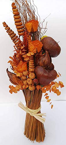 Fiori Secchi H Cm 75 Colore Arancio Decorazioni Rami Decorativi per Vaso Alto Fiori Secchi Decorativi Bouquet Essiccati Fascio Casa Soggiorno Matrimonio
