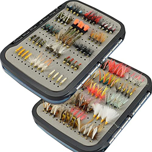 Fliegenfisch-Fliegen-Set mit Fliegenbox