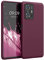 kwmobile Hülle kompatibel mit Xiaomi 11T / 11T Pro Hülle - weiches TPU Silikon Case - Cover geeignet für kabelloses Laden - Bordeaux Violett