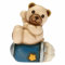 THUN - Teddy Astronauta auf Rakete - Leben, Symbole, Gastgeschenke für Taufe - Handbemalte Keramik - 5,2 x 4,2 x 7 cm H