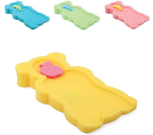 Lorelli Baby Badewanneneinlage Maxi, Schwamm, PU-Schaum, verschiedene Motive, Farbe:gelb