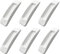 MABAHON 6 Piezas Manija Autoadhesiva para Puerta Corredera Autoadhesivas Tiradores Puertas Correderas Manilla Puerta Aluminio para Puertas Corredizas Ventanas Armario (Blanco)