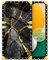 DAIZAG Hülle Kompatibel mit für Samsung Galaxy A13 5G Schwarz Gold Natur Marmor Muster Handyhülle Golden Square Weich Stoßfest Schutzhülle Dekor Case Cover für Geschenk