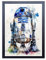 Wunderschöner, lebendiger Kunstdruck eines R2D2 Star Wars Gemäldes (Bild 1) (A4-Druck, 29,7 x 21 cm)