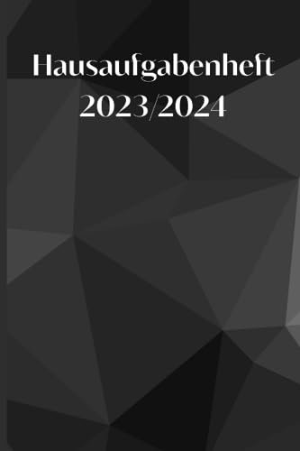 Hausaufgabenheft 2023/2024: Hausaufgabenheft mit schwarzen Cover| hausaufgabenheft für faule Gymnasium , Grundschule| DIN A5 mit Datum