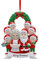 Personalisierte 2024 Familie Weihnachtsschmuck mit Familiennamen von 3/4/5/6/7/8/9, benutzerdefinierte Namen Weihnachtsbaum Familie Anhänger Ornament Dekorationen Geschenke