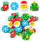 Amaxiu Weihnachts Mini Radiergummis für Kinder, 24 Stück niedliche Bleistift Radiergummis Weihnachtsthema Cartoon Radiergummi kleine Weihnachtsmann Radiergummis große Belohnungsgeschenke, 4 Stile