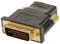 Adaptador HDMI hembra a DVI macho (24+5) - Convertidor de video y audio de alta definición