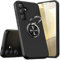 KRAFTCARE Hülle für Samsung Galaxy S24, Handyhülle mit Eingebetteter 360° Grad Ring, Magnetische Schutzhülle TPU Stoßfest Cover Case für Samsung S24 5G,Schwarz