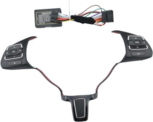 ANram Multifunktions Lenkrad Schalter Tasten für VW MK6 Golf Jetta Polo,Lenkradschalter mit Steuerknopf Multifunktions Auto Zubehör,E/Style Upgrade.