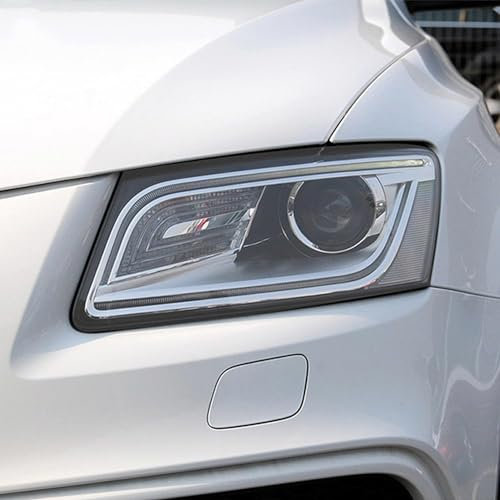 KDZDJH Auto Scheinwerfer Schutzfolie Für Audi Q5 SQ5 FY 8R 2009-2020 Autoscheinwerfer-Schutzfolie Rauchschwarz transparent TPU-Aufkleber Auto Zubehör,B/Transparent