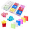 Realjoy 18 Stück Knetradiergummi, 4 x 3,5 cm Radiergummi Knete, 6 Farben Radiergummiknete mit Transparenter Box für Künstler, Kinder, Farbmalerei, Schulbedarf, DIY-Knetmasse