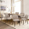 COLAMY Gepolsterte Esszimmerstühle 6er Set, Moderne Küchenstühle mit gepolsterter Sitzfläche und Holzbeinen für Restaurant/Café, Kamel