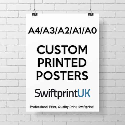 SwiftprintUK Custom Poster Print - Personalised Poster for Business Ads - Make Your Own Poster for Home & Office Decor - A0 A1 A2 A3 A4 Sizes - Premium 200gsm Photo Artwork Printing (A2-420x594mm)