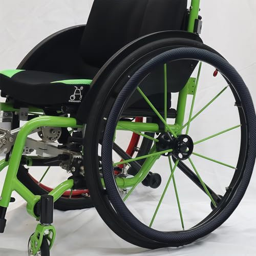 BESTXH 05,24inch, Rollstuhl-Radabdeckungen, Rollstuhl-Greifreifenabdeckungen (24 Zoll), rutschfeste, VerschleißFeste Rollstuhl-Greifreifenabdeckungen, FüR Besseren Halt Und Traktion