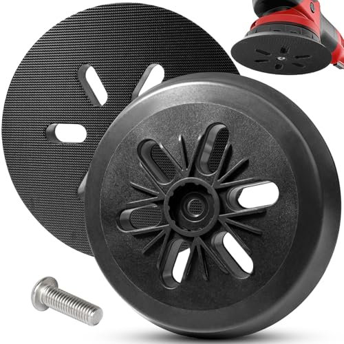 BIGP Plateau Poncage 150mm à Crochets pour Ponceuse Orbitale Compatible avec Bosch GEX 150, GEX 150 AC, PEX 15 AE et GEX 150 Turbo - Patin Auto-Agrippant avec Vis (1 Pièce)