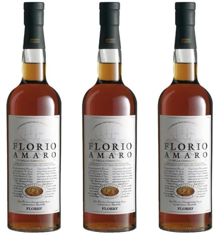 Amaro Florio Elisir della Compagnia Florio - Bottiglia da 70 Cl - Amari siciliani più famosi (AMARO FLORIO, 3)