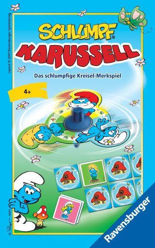Ravensburger 23250 - Schlumpf Karussell Mitbringspiel