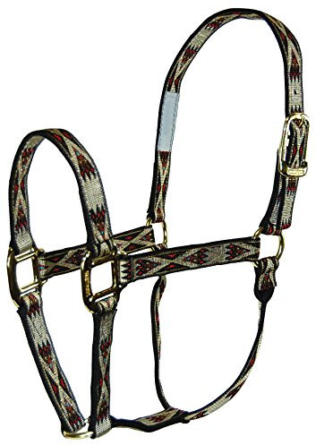 Hamilton Nylonhalfter mit Southwest Muster, Hellbraun