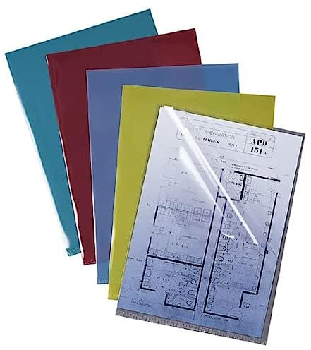 Elba 225208 Klarsichthüllen, bündig abschließend, 80 Mikron, A4-Format, zwei Seiten offen, Transparent, 100 Stück