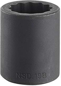 Facom 1/2 Inch Impact 12-Point Socket Spanner 17 mm 1 Piece NSD.17B