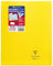 Clairefontaine 981406C - Schulheft / Heft Koverbook DIN A4+ 24x32 cm 48 Blatt 90g, französische Lineatur, Einband aus transparentem Polypropylen, robust, geheftet, Gelb, 1 Stück