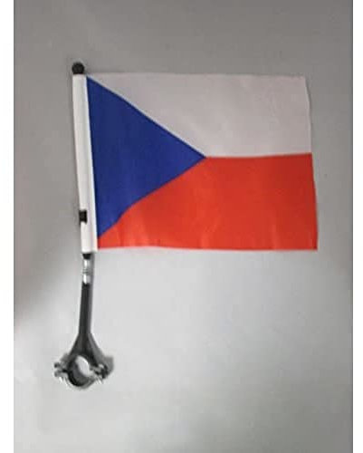AZ FLAG - Fahrradfahne Tschechien - 21x14 cm - Tschechische Fahrradflagge 14 x 21 Cm - Fahrrad Flaggen